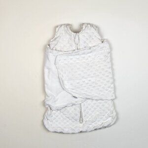 Halo SleepSack Swaddle Plushy Dot Velboa TOG 3.0 Cream sz Newborn 0-3 months